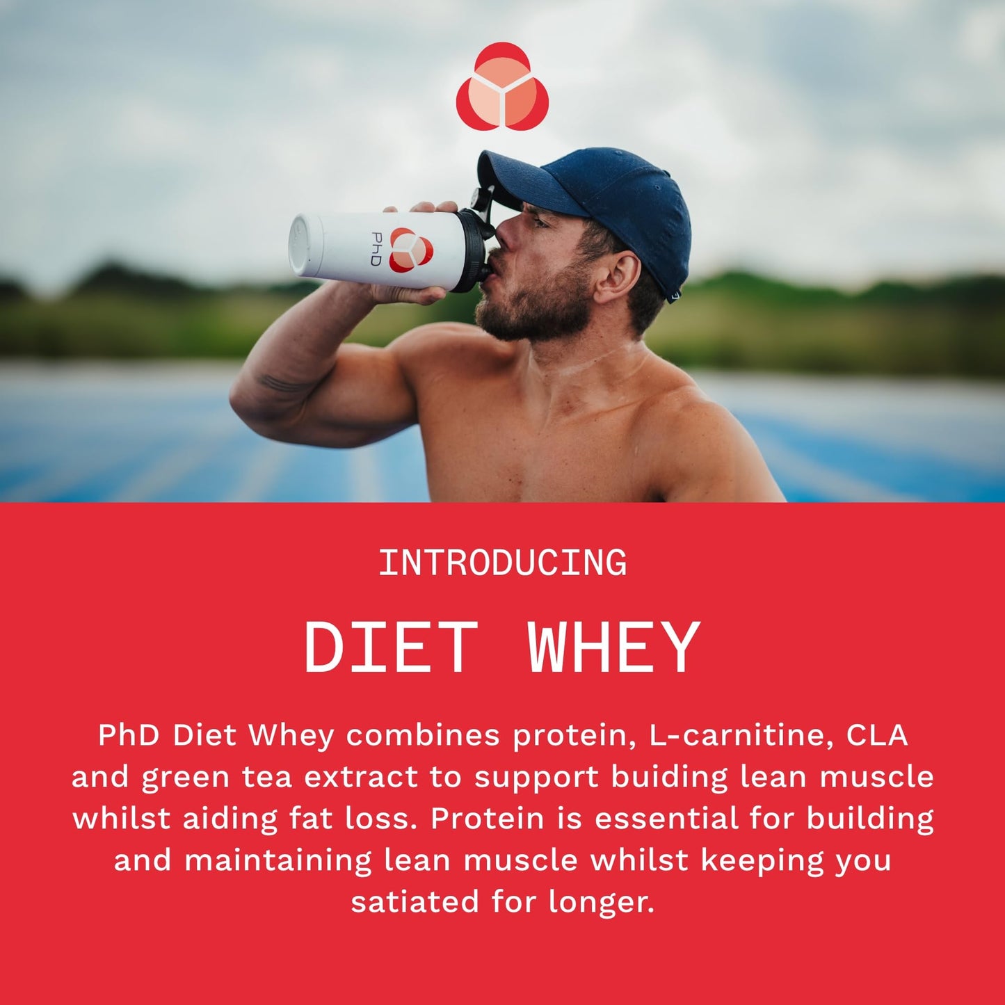 PhD Nutrition Diet Whey High Protein Lean Matrix, Banana Diet Whey Protein Powder, 16g of Protein, 40 Servings Per 2 kg Bag