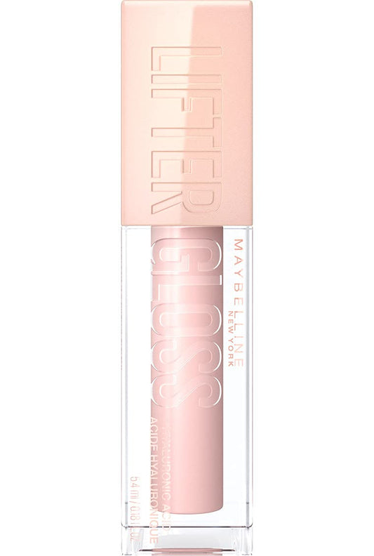 Maybelline New York Lifter Gloss, Hydrating Lip Gloss with Hyaluronic Acid, 5.4 ml, Shade: 002 Ice